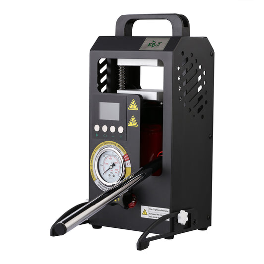 2 Tons Rosin Heat Press Machine with 3.55" X 3.15" Dual Heated Plates Manual Press with LCD Digital Display Screen & Precise Pressure Gauge 110V/220V