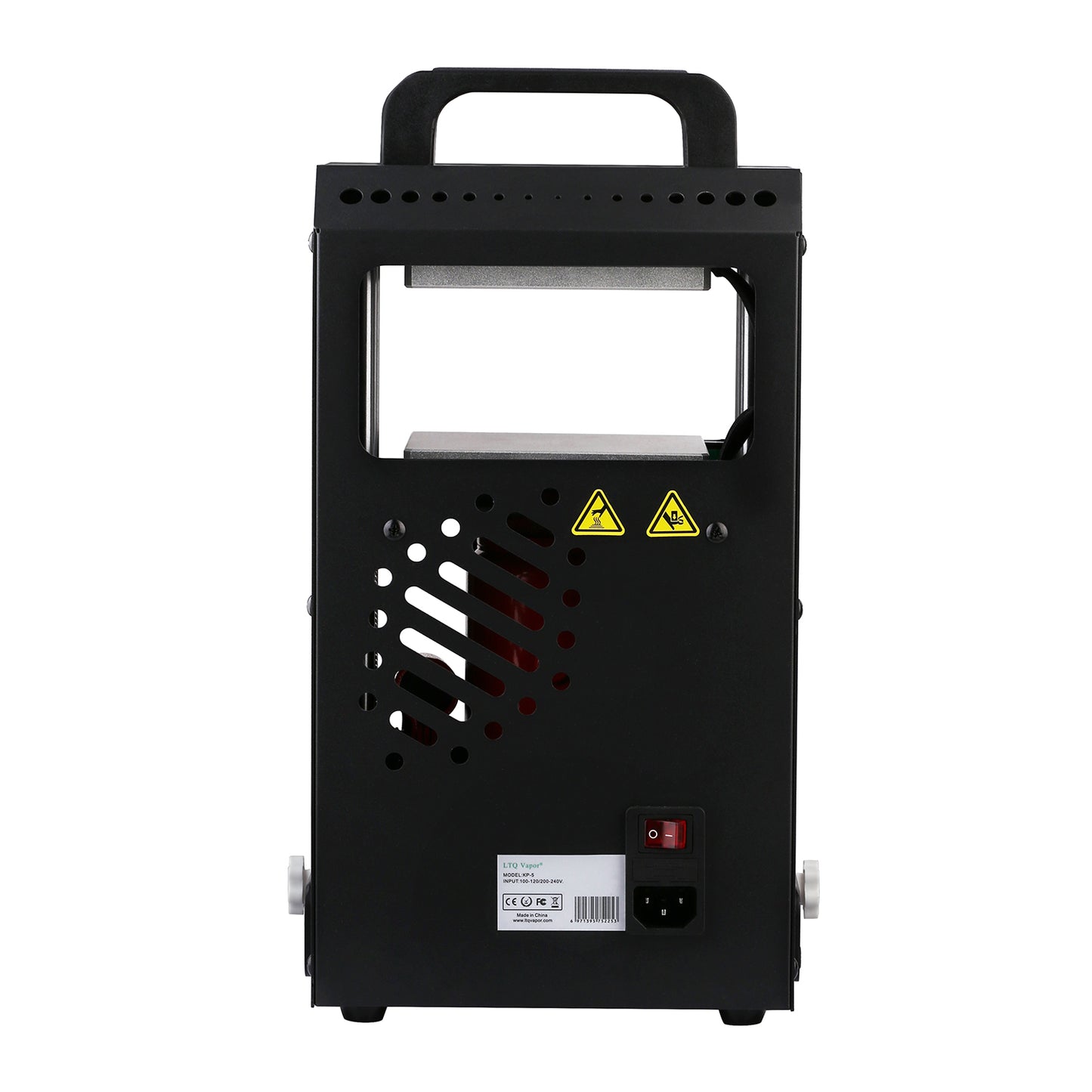 5 Tons Rosin Heat Press Machine with 4.7" X 4.1" Dual Heated Plates Manual Press with LCD Digital Display Screen & Precise Pressure Gauge 110V/220V
